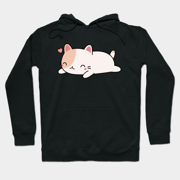 Super Lazy Kawaii Cat Hoodie by happinessinatee